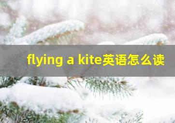 flying a kite英语怎么读